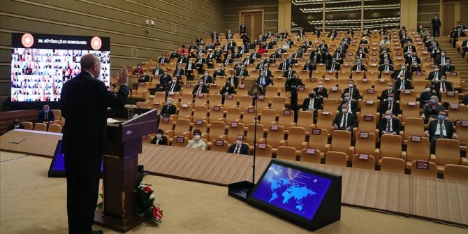Cumhurbaşkanlığı Külliyesi'ndeki etkinliğe 'yerli video konferans sistemi' damgası