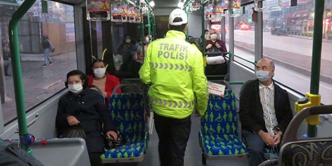 İstanbul'da toplu taşıma araçlarında koronavirüs denetimi