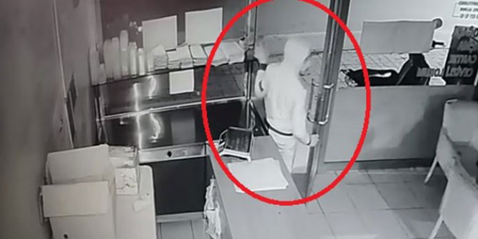 Sadaka kutusu ve bilgisayar çalan hırsız, tutuklandı