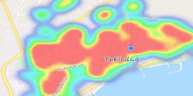 Tekirdağ'ın koronavirüs tablosu kırmızıya boyandı