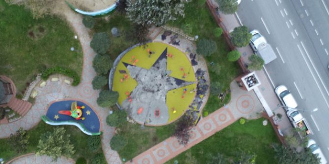 Küçükçekmece'deki parkta 'sembol' tartışması: Terör soruşturması yapılıyor