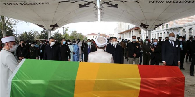 İstanbul'da vefat eden eski Mali Cumhurbaşkanı Toure için cenaze töreni düzenlendi
