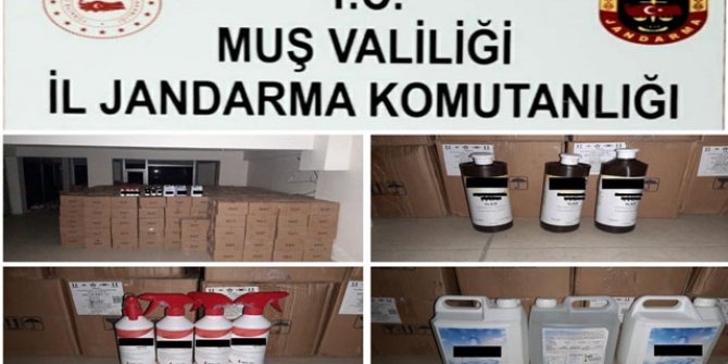TIR'da 18 bin litre sahte dezenfektan ele geçirildi