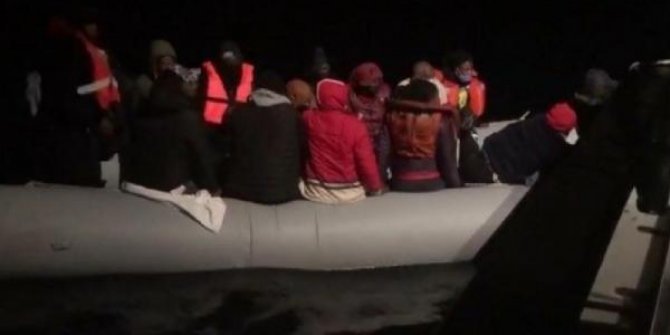 Bodrum’da 19 kaçak göçmen kurtarıldı