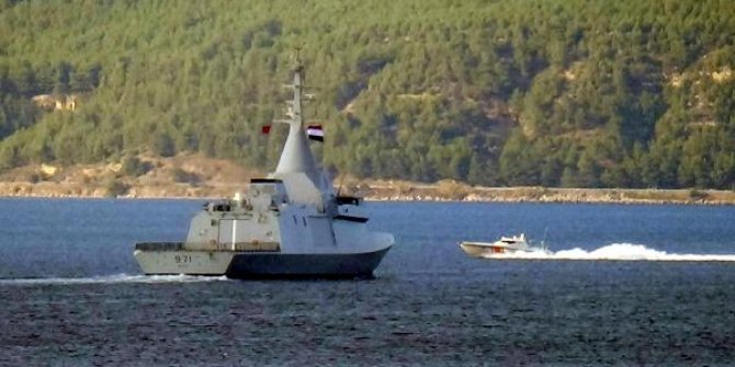Mısır savaş gemileri, Çanakkale Boğazı'ndan geçti