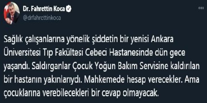 Ankara'da hasta yakınlarından sağlık çalışanlarına saldırı girişimi: 5 gözaltı