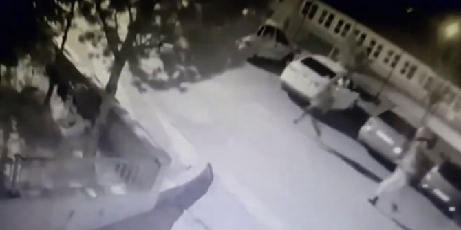 Okul bahçesinde patlatılan havai fişek korkuttu