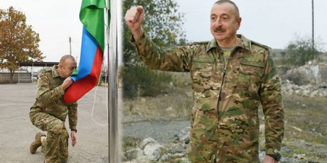 Cumhurbaşkanı Aliyev'den Karabağ'da zafer turu