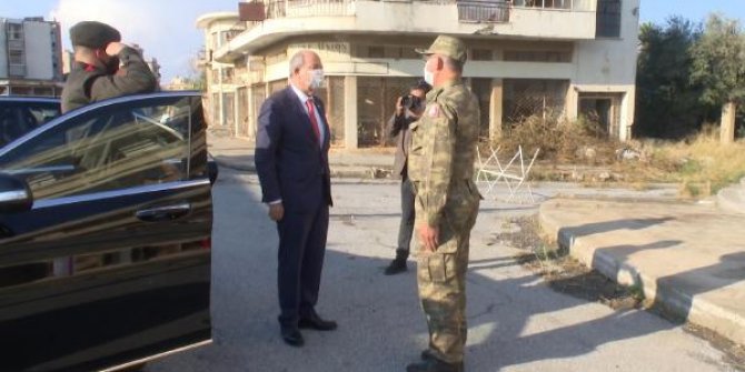 KKTC Cumhurbaşkanı Tatar Maraş’ta incelemelerde bulundu