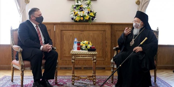 ABD Dışişleri Bakanı Pompeo Fener Rum Patriği ile görüştü
