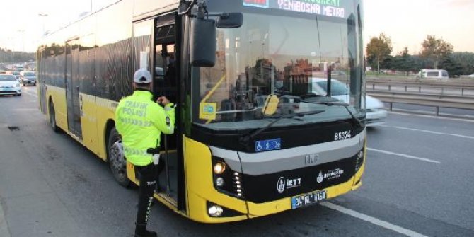 Bakırköy'de akşam yoğunluğunda toplu taşıma araçlarında denetimi