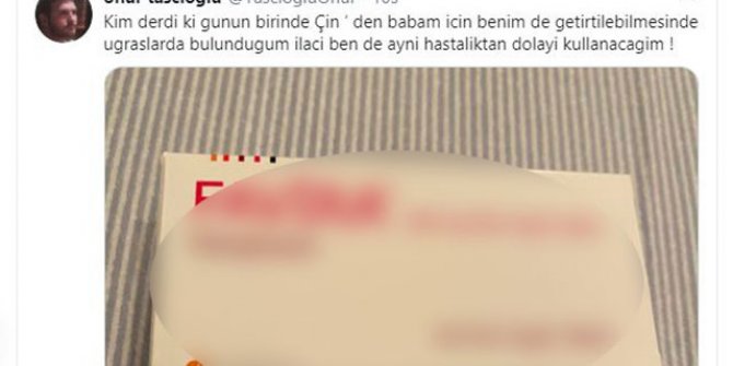 "Kim derdi ki... " mesajıyla paylaştı.. O da koronavirüse yakalandı