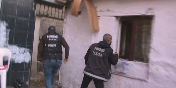 Bursa'daki 300 polisli uyuşturucu operasyonunda 10 tutuklama