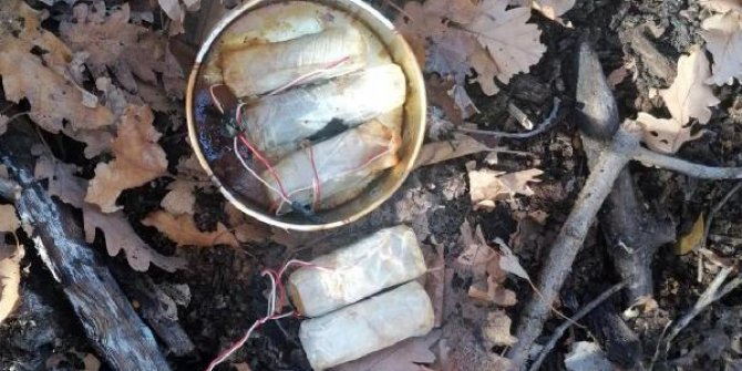 Muş’ta, PKK sığınağında EYP düzenekleri bulundu