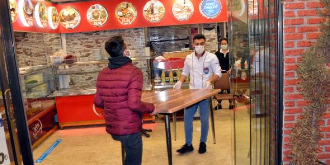 Kahramanmaraş'ta lokanta ve kafeler paket servis hizmeti vermeye başladı