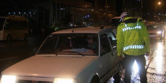 Sokağa çıkma kısıtlaması sonrası denetim