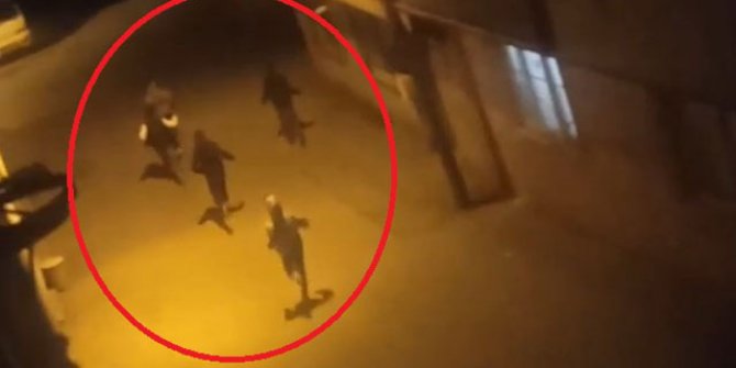 Kısıtlamayı ihlal eden gençlerin polisten kaçtığı anlar kamerada