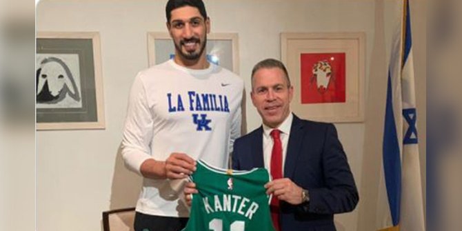 FETÖ'cü Enes Kanter ile fotoğraf çektiren İsrail'in BM temsilcisine tepki yağdı