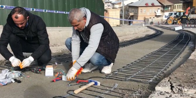 Kışın sürücülerin kabusu olan rampaya alttan ısıtma sistemi