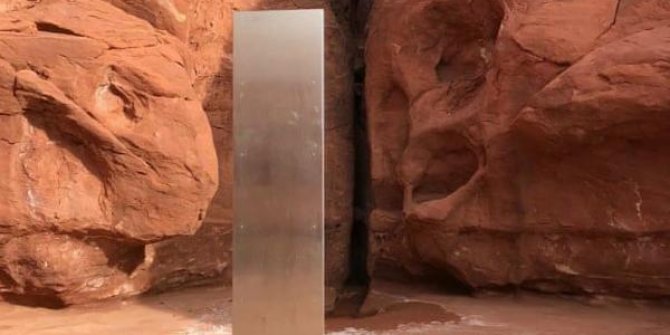 ABD’de çölde keşfedilen gizemli metal blok paniğe neden oldu