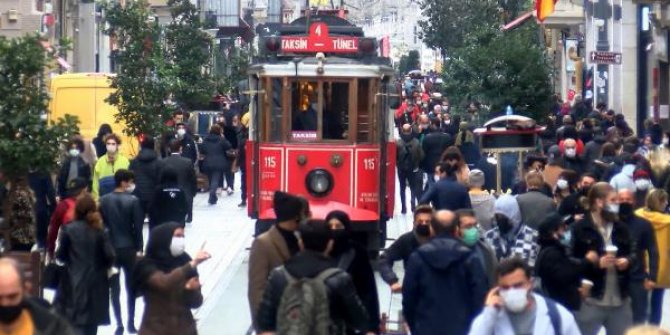 Taksim'de maske ve sigara denetimi