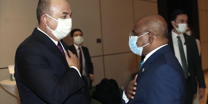 Dışişleri Bakanı Çavuşoğlu, Nijer'de Maldivler ve Çadlı mevkidaşlarıyla görüştü