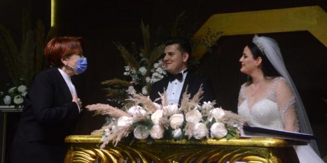 Meral Akşener, nikah şahidi oldu