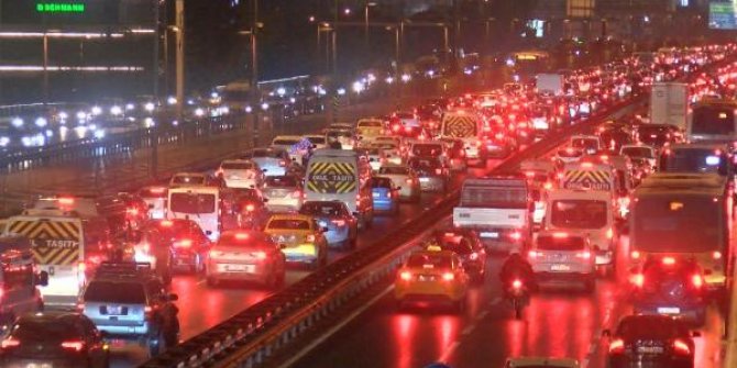 İstanbul'da trafik yoğunluğu