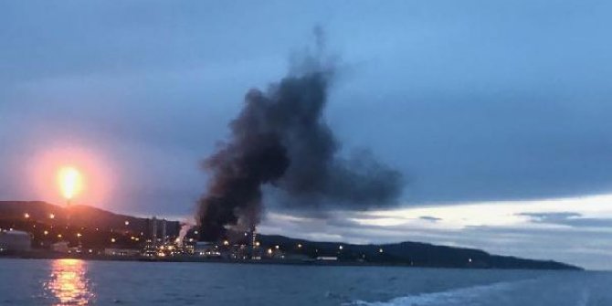 Norveç’te petrol tesisinde yangın