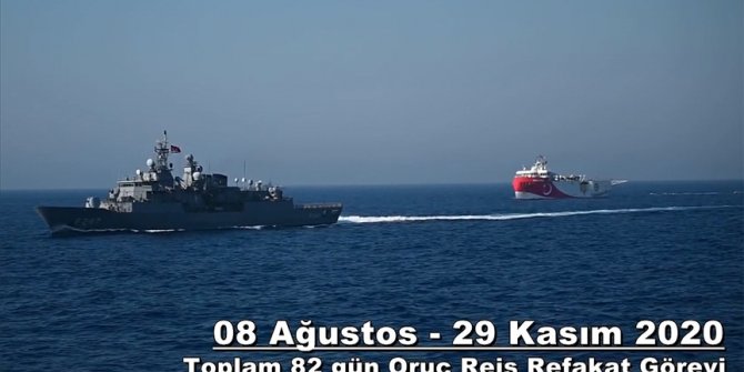 TSK Oruç Reis'i bir an bile yalnız bırakmadı