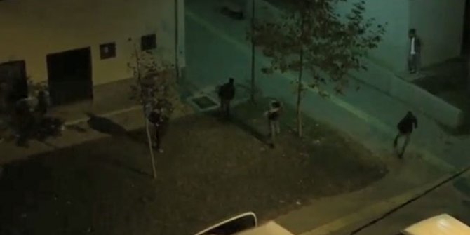 Kısıtlamayı ihlal eden grup, polise 'gel gel' diye bağırarak ara sokaklara kaçtı