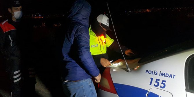 Edirne’de kısıtlama saatinde 'dur' ihtarına uymayan sürücüye ceza yağdı