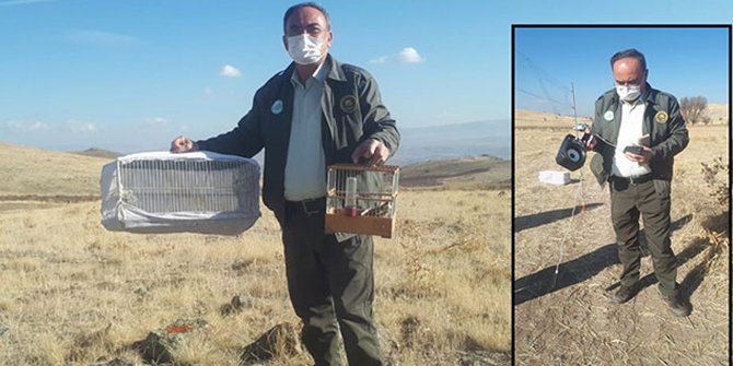 Kayseri’de kaçak saka avlayan 2 kişiye 14 bin lira ceza