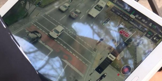 Fatih'te drone destekli trafik denetimi