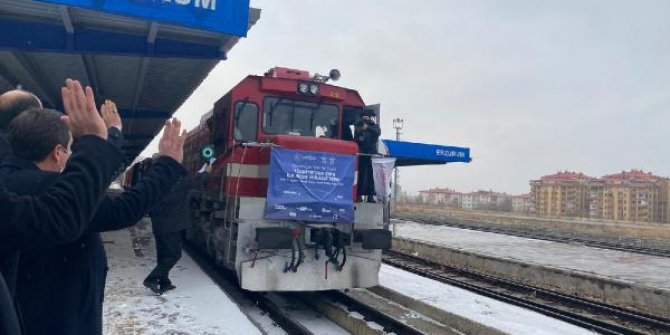 Türkiye-Çin ihracat treni, Kars'a ulaştı