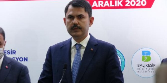 Bakan Kurum, Balıkesir’de incelemelerde bulundu