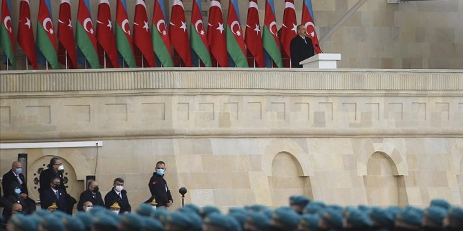 Azerbaycan Cumhurbaşkanı Aliyev: Vatan muhaberesinin ilk saatlerinden itibaren Türkiye’nin desteğini hissettik