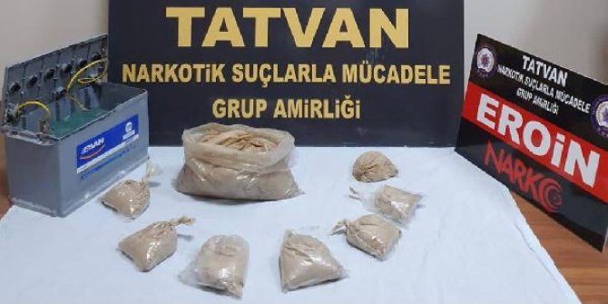 Tatvan’da 3 kilo 865 gram eroin ele geçirildi