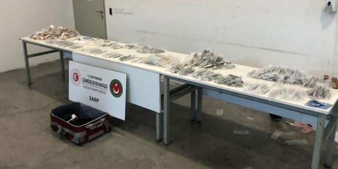 Sarp Sınır Kapısı'nda 663 bin liralık kaçak dişçilik malzemesi ele geçirildi
