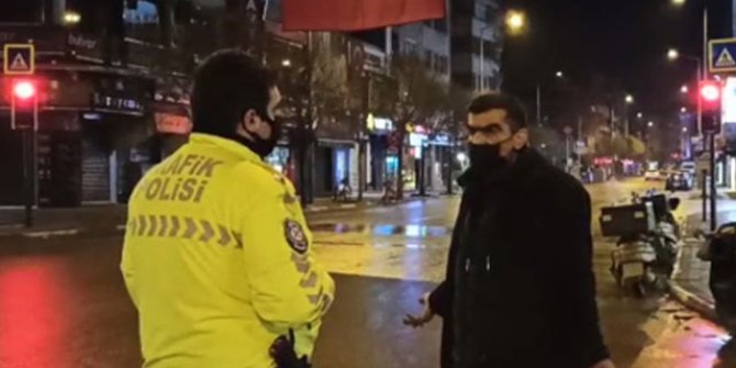 Polis ekipleri evsiz olduğunu öğrenince cezai işlem uygulamadı