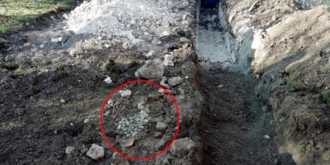 Kepçenin kazı sırasında kırdığı küpten 300'den fazla sikke çıktı