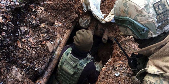 Bitlis kırsalında PKK'ya ait 1 ton 50 kilogram amonyum nitrat ele geçirildi