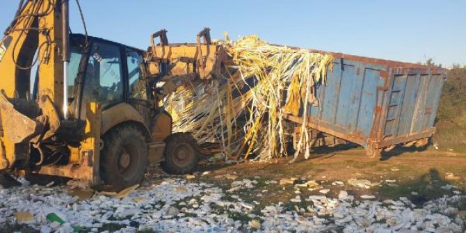 Gebze'de atıklarını boş araziye döken firmaya ceza