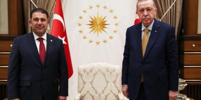 Cumhurbaşkanı Erdoğan KKTC Başbakanı Saner'i kabul etti