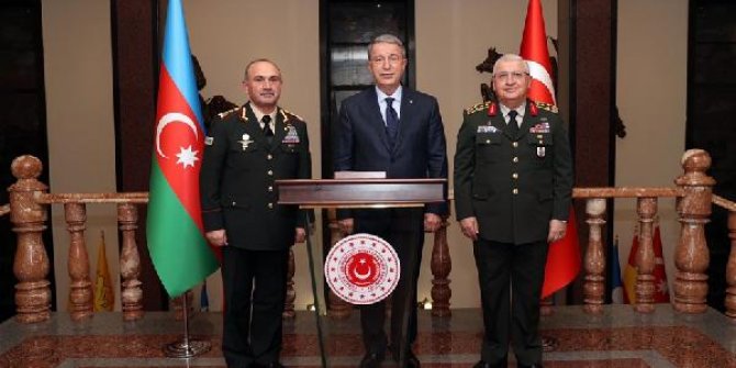 Bakan Akar, Azerbaycan Savunma Bakan Yardımcısı Mustafayev'i kabul etti