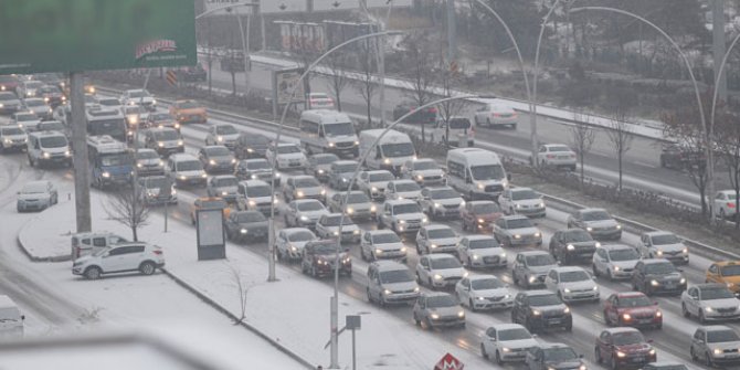 Ankara'da kar etkili oldu