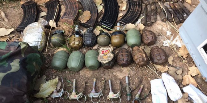 MSB: Pençe-Kaplan Operasyonu'nda PKK'ya ait mühimmat ele geçirildi
