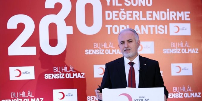 Türk Kızılay Başkanı Kınık: 2020 yılında 834 milyon 277 bin 69 TL karşılığında bir insani yardımı ulaştırdık