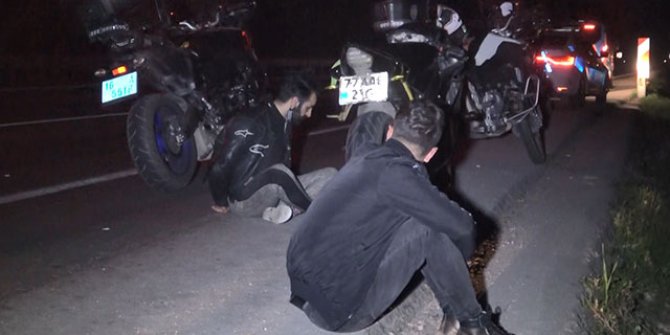 Kısıtlamada polisten kaçan motosikletli, 21 kilometrelik kovalamacayla yakalandı