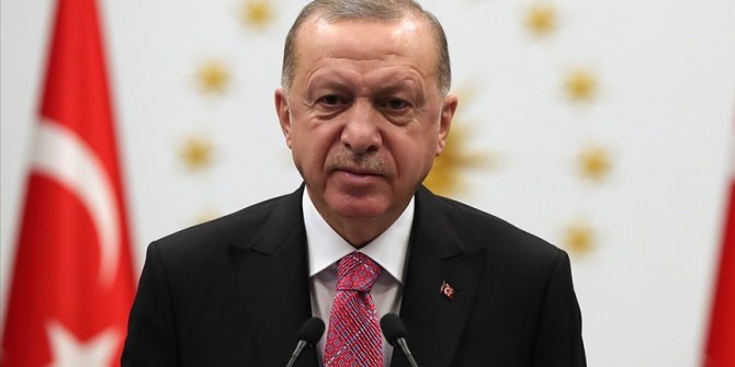 Cumhurbaşkanı Erdoğan'dan şehit ailesine başsağlığı mesajı